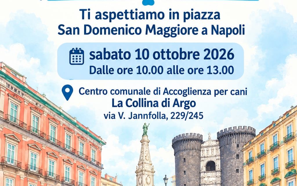 Napoli, in piazza San Domenico Maggiore l’iniziativa per l’adozione consapevole dei cani